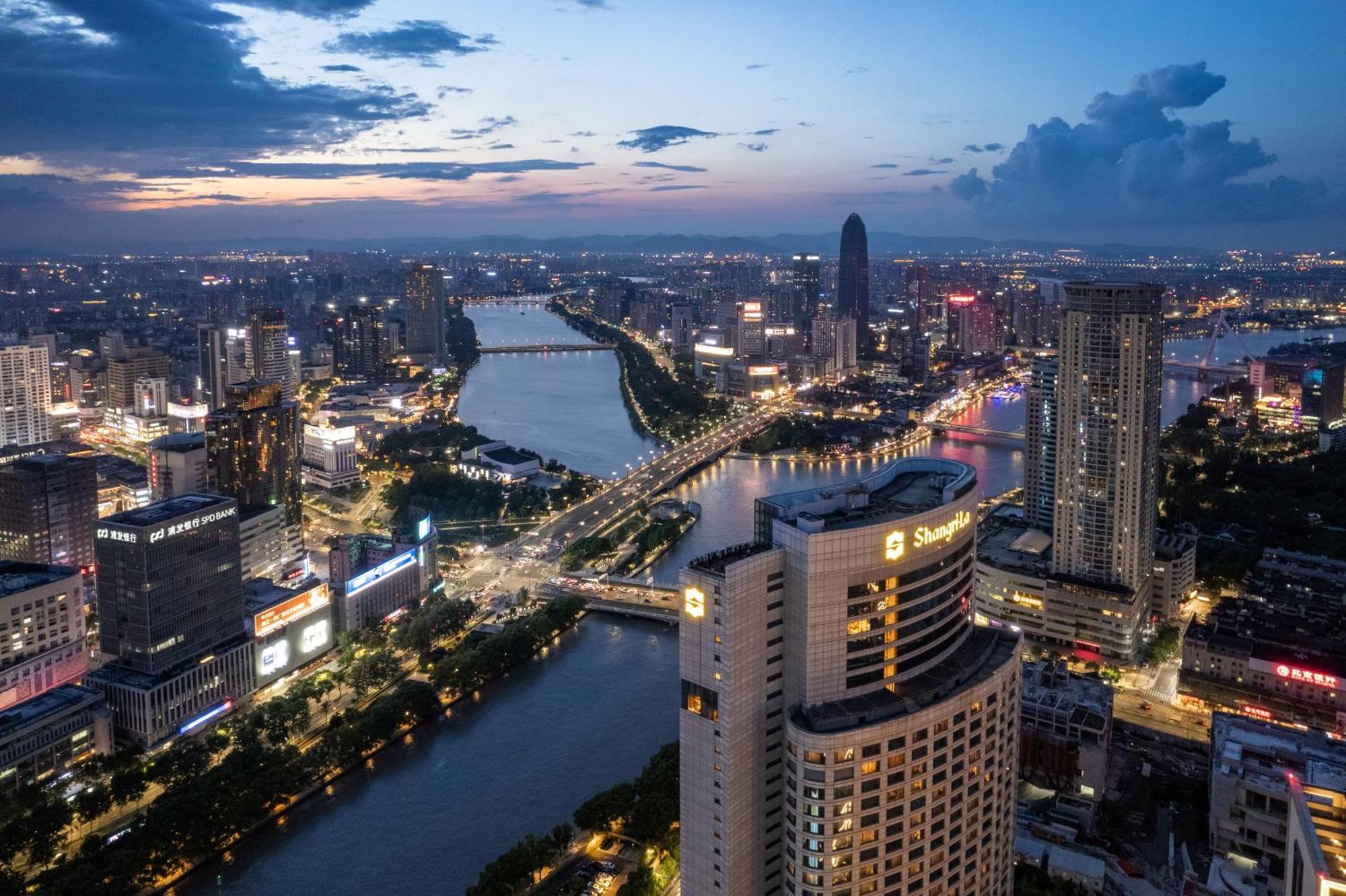 فندق Shangri-La Ningbo - The Three Rivers Intersection المظهر الخارجي الصورة