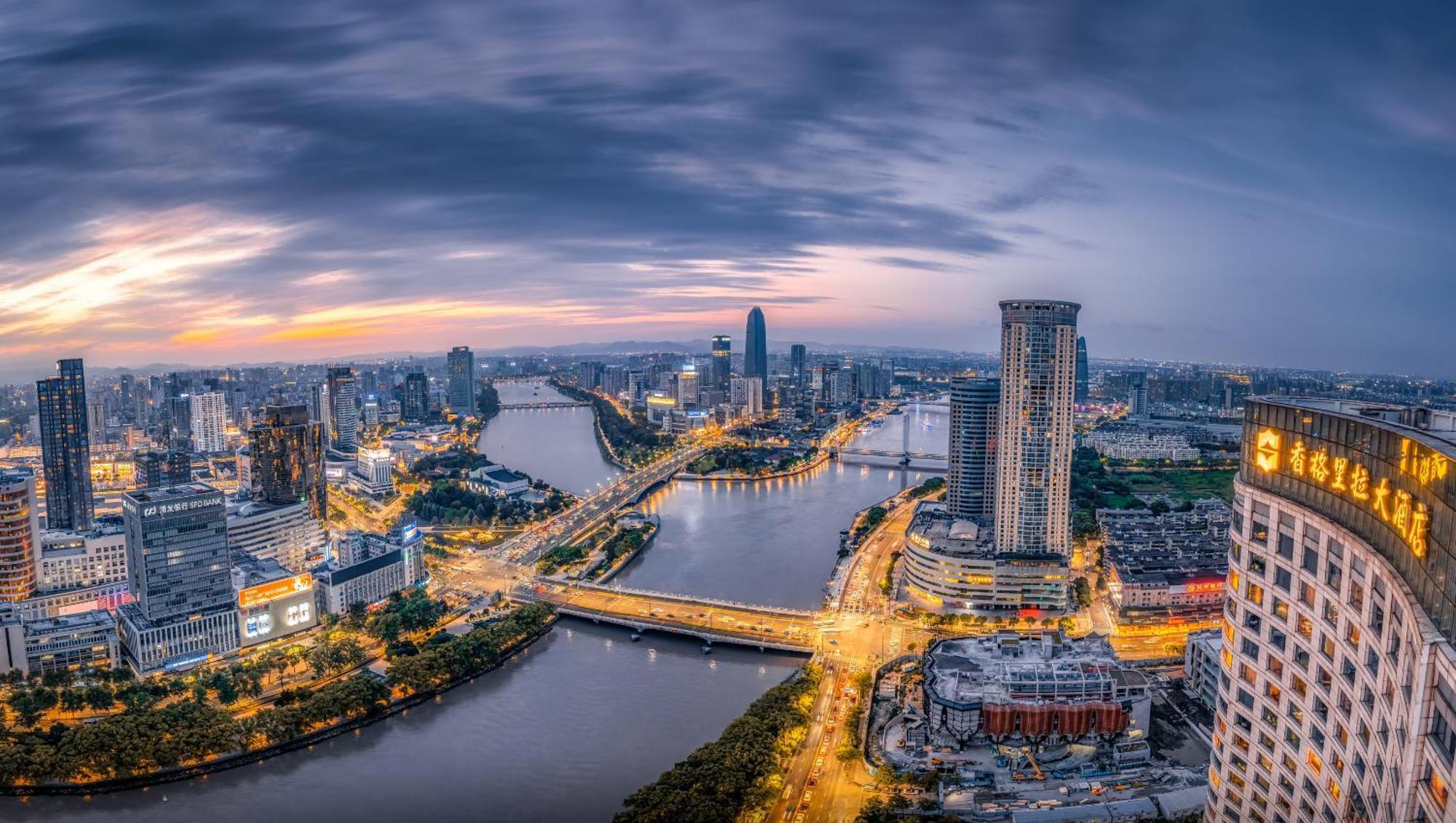 فندق Shangri-La Ningbo - The Three Rivers Intersection المظهر الخارجي الصورة