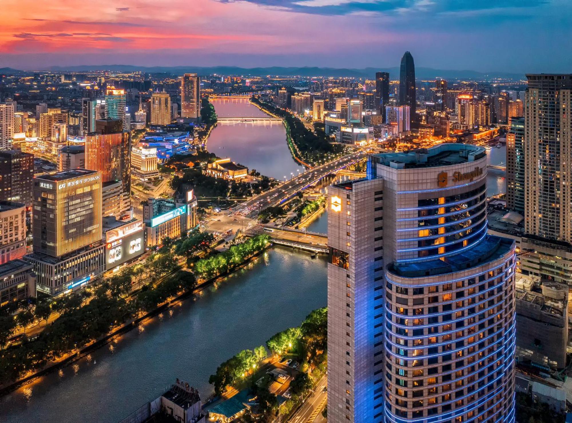 فندق Shangri-La Ningbo - The Three Rivers Intersection المظهر الخارجي الصورة